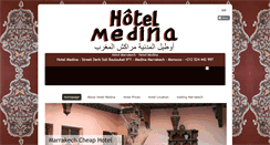 Desktop Screenshot of hotelmedinamarrakech.com