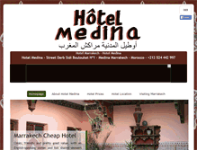 Tablet Screenshot of hotelmedinamarrakech.com